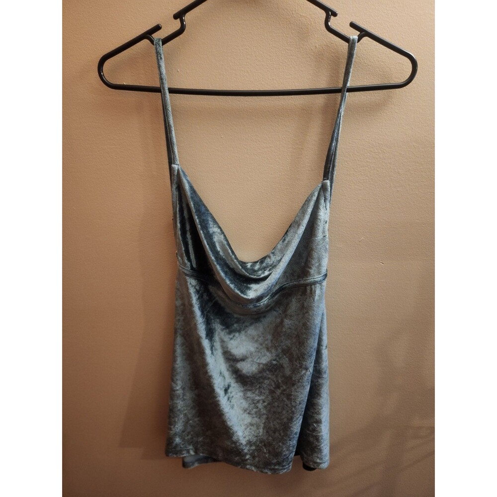 Free People All Night Velvet Tunic Top Evergreen Size S NWT - Picture 2 of 6
